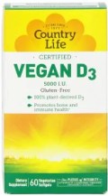 country life vegan vitamin d3 capsules