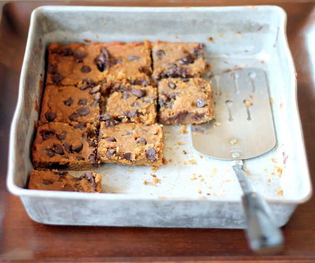 Gluten-Free Sea-Salted Chocolate Chip and Chickpea Blondies
