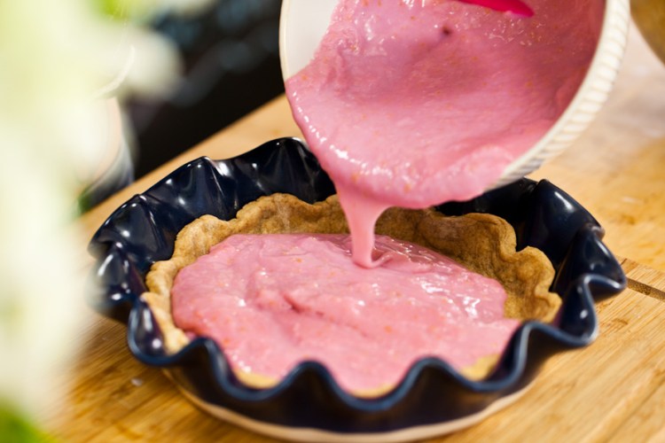 Vegan Pink Lemon Meringue Pie