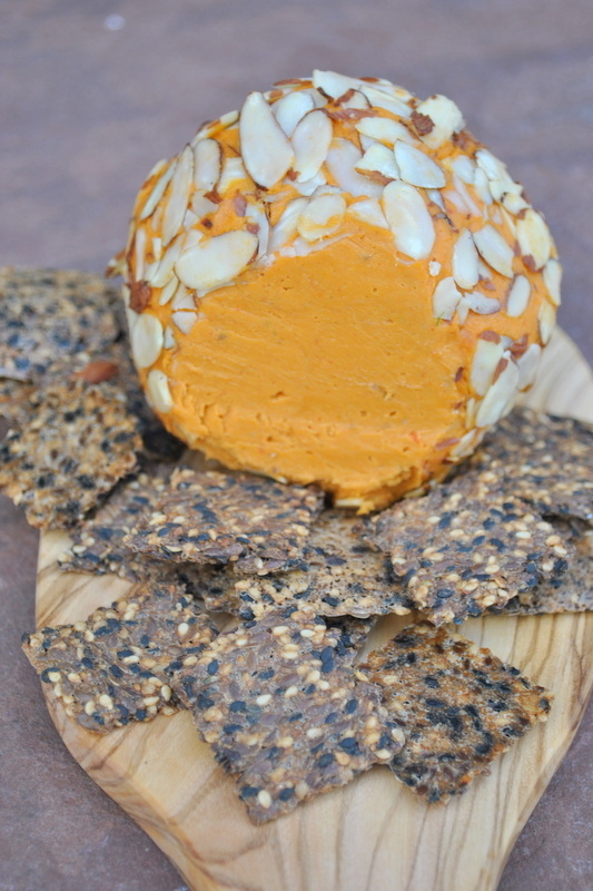 Almond-Covered Cheddar Cheese Ball