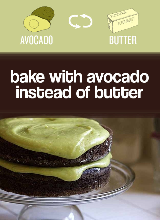 Swap mashed avocado for butter.