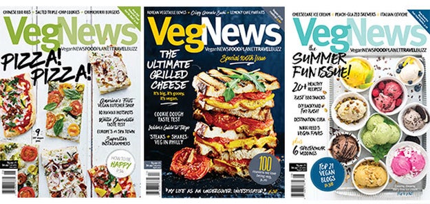 A subscription to VegNews, a magazine that's made entirely for them.