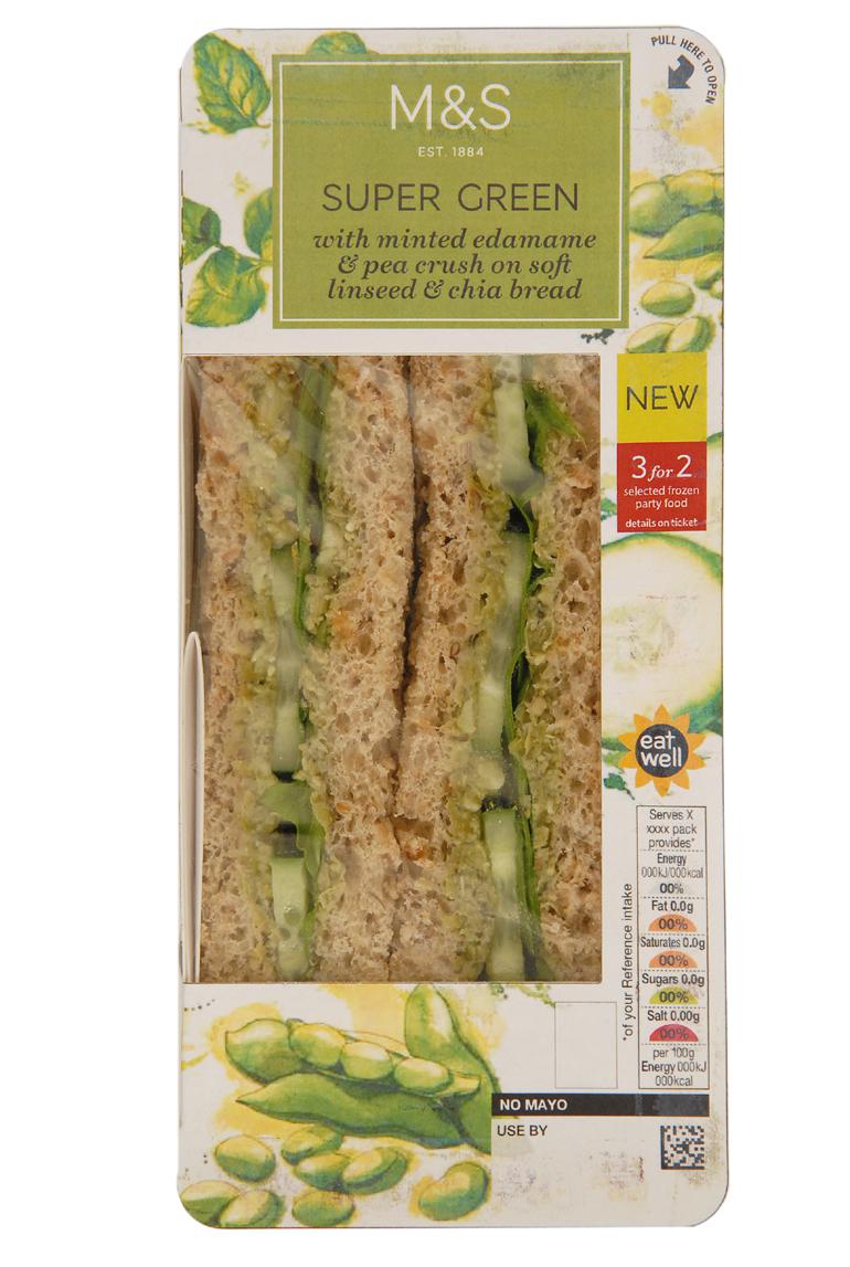 Super Green Sandwich £2.60