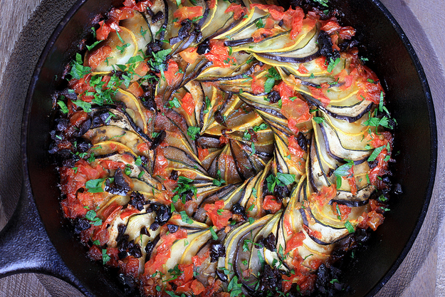 You can have the goodness of ratatouille without the meat. Get the recipe here.