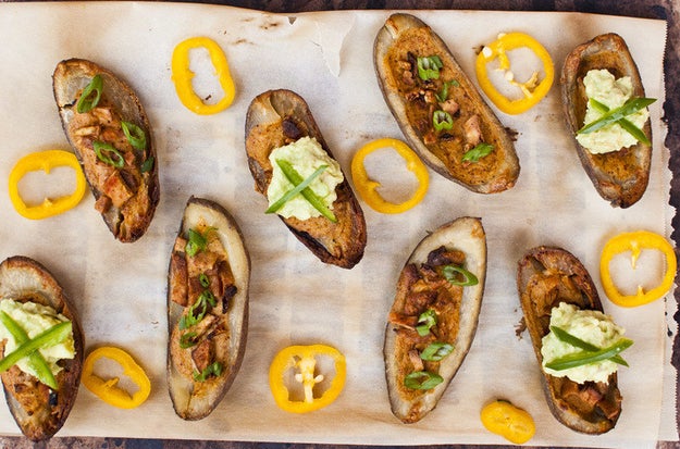 If you're vegan, it's probably been a while since you've knocked back some potato skins. Now's the time to try again with this recipe.