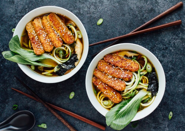 Using zucchini in the place of noodles can actually speed up the cook time of your regular ramen recipe. Get the recipe here.