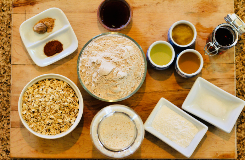 How to Vegan - Oatmeal Pancakes Ingredients